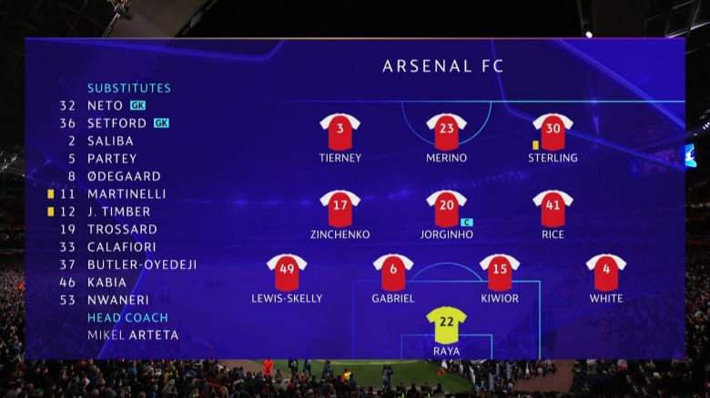 2025.3.13 欧冠1/8决赛 阿森纳VS埃因霍温 1080P 5.46GB 百度网盘下载